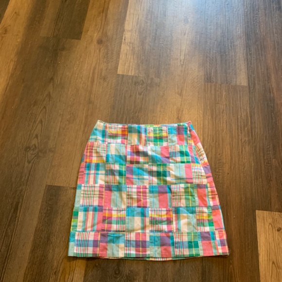 Talbots a line side zip madras skirt. Worn 1x then clesned.‎ - Picture 2 of 5